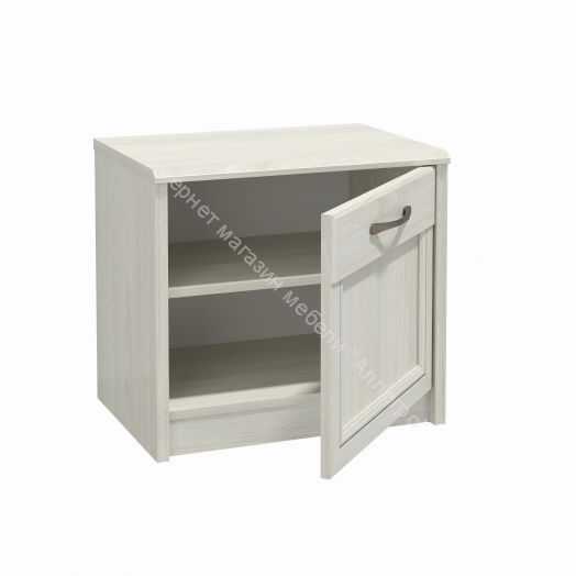 Тумба прикроватная 45.17 Лиана, Ясень анкор светлый/Ясень графит/Патина