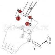 Втулка в рукоять (грибок) [JLV1799] для JCB JS160W 