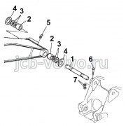 Втулка в основание стрелы (поз-2) [831/10291] для JCB JS220 (200, 210) 
