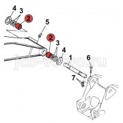 Втулка в основание стрелы [831/10310] для JCB JS260 