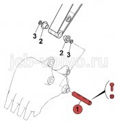 Палец ковша [JSV0079] для JCB JS330 