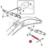 Палец в ушко штока г/цилиндра стрелы и в стрелу [KSV0454] для JCB JS330 