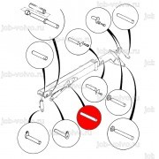 Втулка в шток г/цилиндра подъема стрелы [1209/0021A] для погрузчика JCB 531-70 