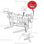 Палец фиксации каретки [545/13600] для погрузчика JCB 540-140 