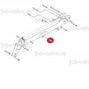 Втулка в шток г/цилиндра подъема стрелы [1211/0021A] для погрузчика JCB 540-170 