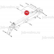 Палец в основание г/цилиндра подъема стрелы [911/40057] для погрузчика JCB 540-170 