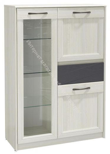 Спальный гарнитур Лиана, Ясень анкор светлый/Ясень графит/Патина