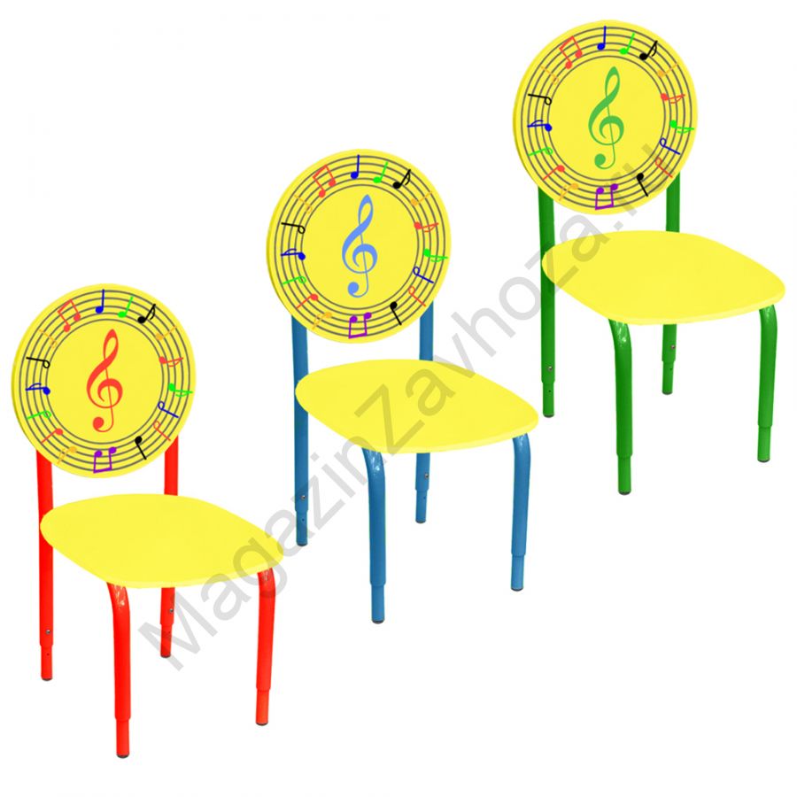 СТУЛ ДЛЯ МУЗЫКАЛЬНОГО ЗАЛА НА МЕТАЛ. КАРКАСЕ 85-3