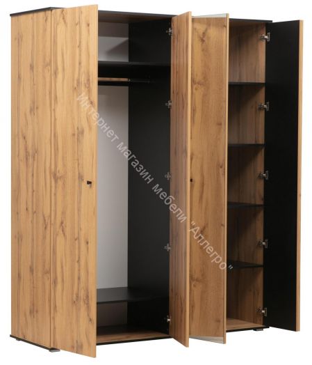 Шкаф для одежды 51.15 Либерти (4-х дв.) (опора h=20мм)
