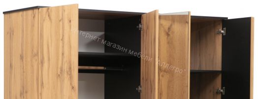 Шкаф для одежды 51.15 Либерти (4-х дв.) (опора h=20мм)