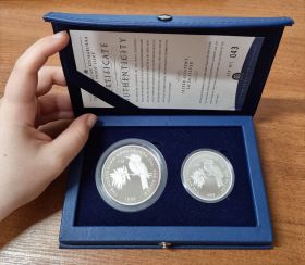 Австралия Набор 2 монеты "Австралийская Кукабура" 1999 год Proof