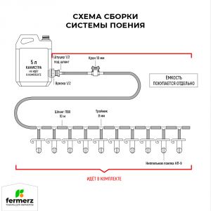 Комплект поилок «Кролик 10»