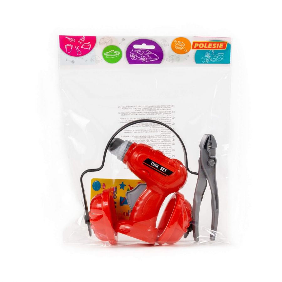 Набор инструментов №21 (шуруповёрт, наушники, плоскогубцы)