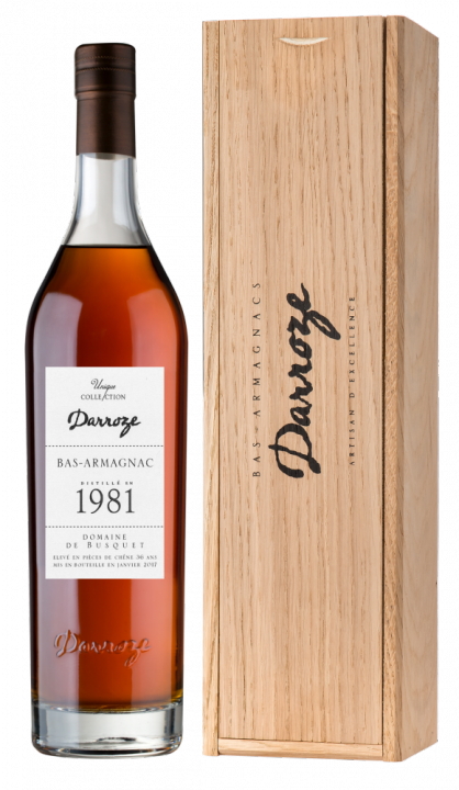 Bas-Armagnac Darroze Unique Collection Domaine de Guillemouta au Freche 1981, 0.7 л., 1981 г.