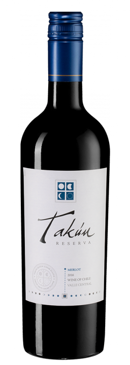 Takun Merlot Reserva, 0.75 л., 2016 г.