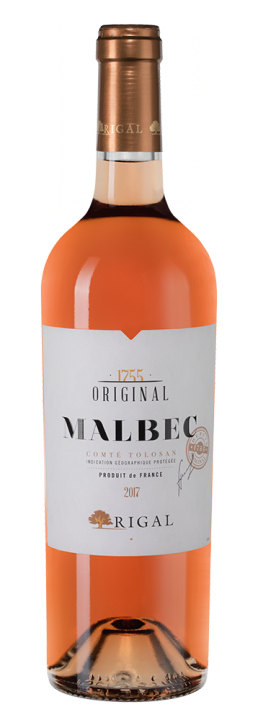 Rigal Malbec Rose, 0.75 л., 2017 г.