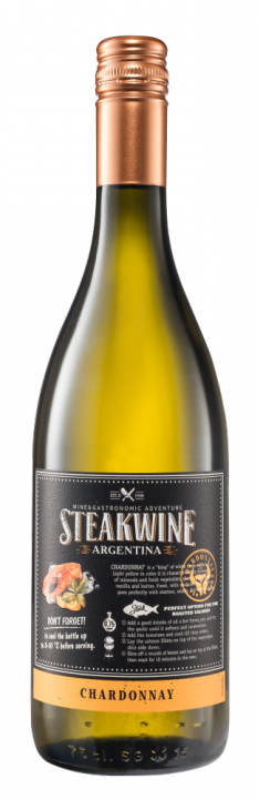 Steakwine Chardonnay, 0.75 л., 2018 г.