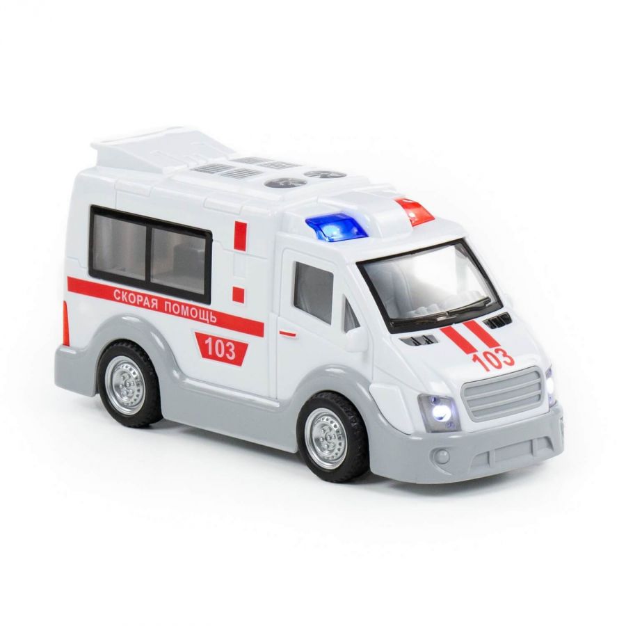 "Скорая помощь", автомобиль инерционный (со светом и звуком) (в коробке)