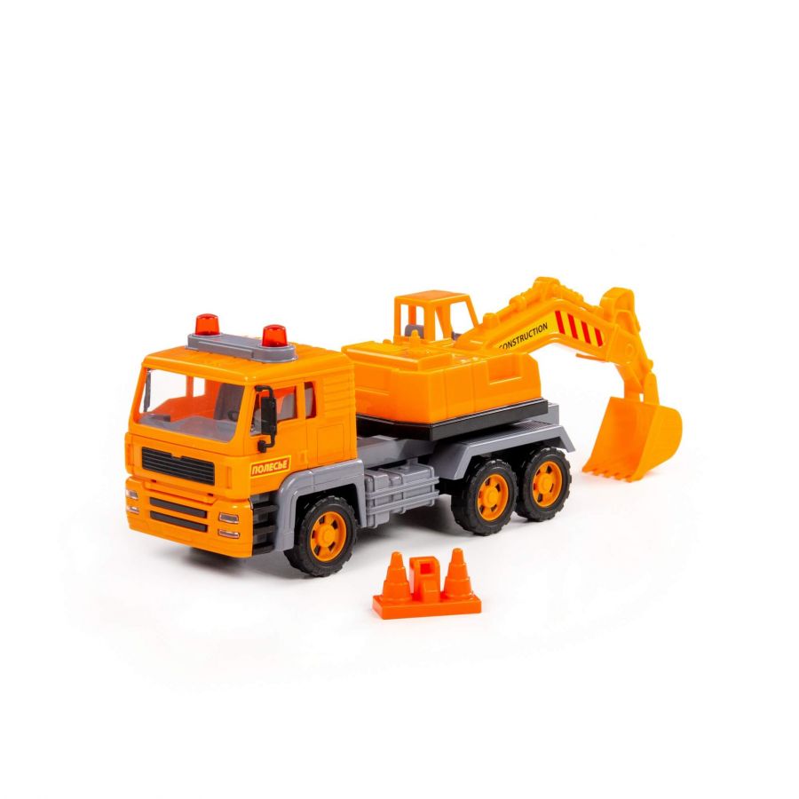 "Алмаз", автомобиль-экскаватор инерционный (в коробке)