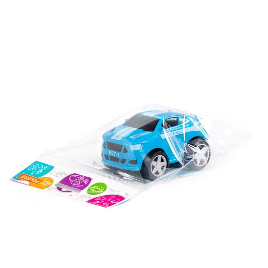 "Крутой Вираж", автомобиль гоночный №1 инерционный (в пакете)