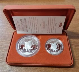 Австралия Набор 2 монеты "Австралийская Кукабура" 2000 год Proof