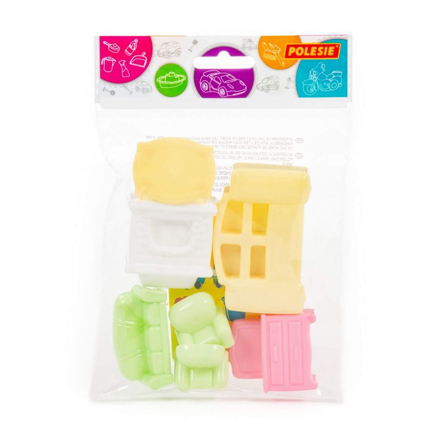 Набор мебели для кукол №2 (7 элементов) (в пакете)