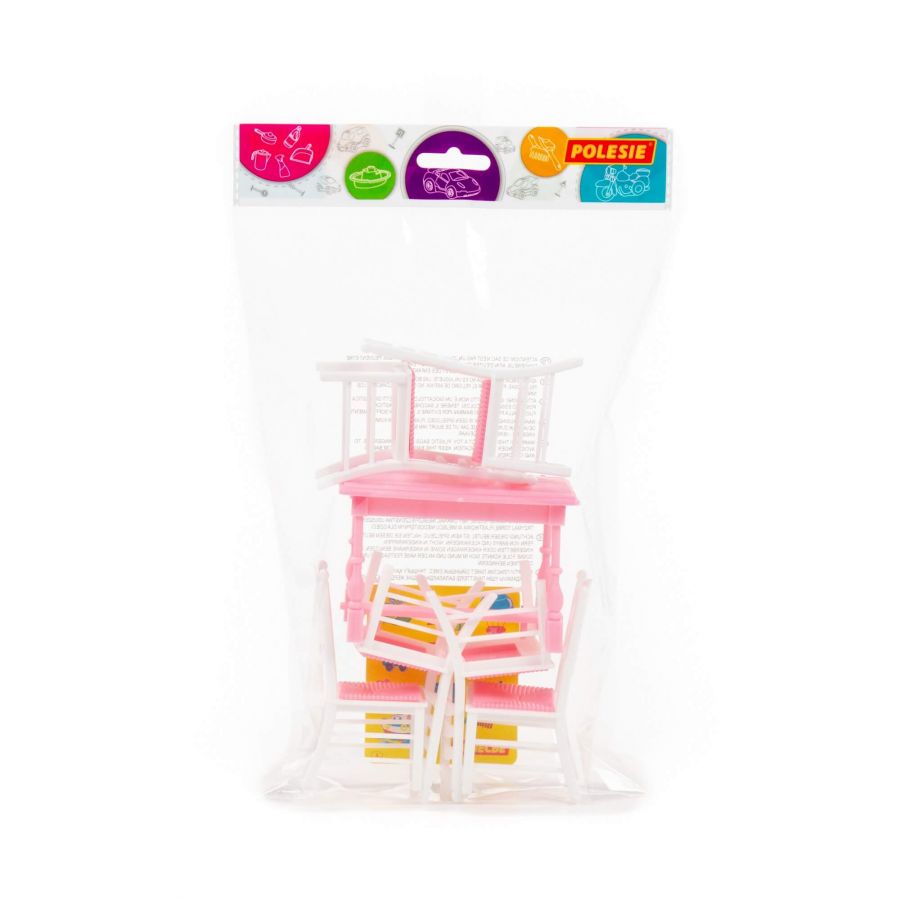 Набор мебели для кукол №6 (7 элементов) (в пакете)