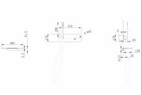 Смеситель ABBER Rund AF8731B для ванны скрытого монтажа, черный матовый схема 2