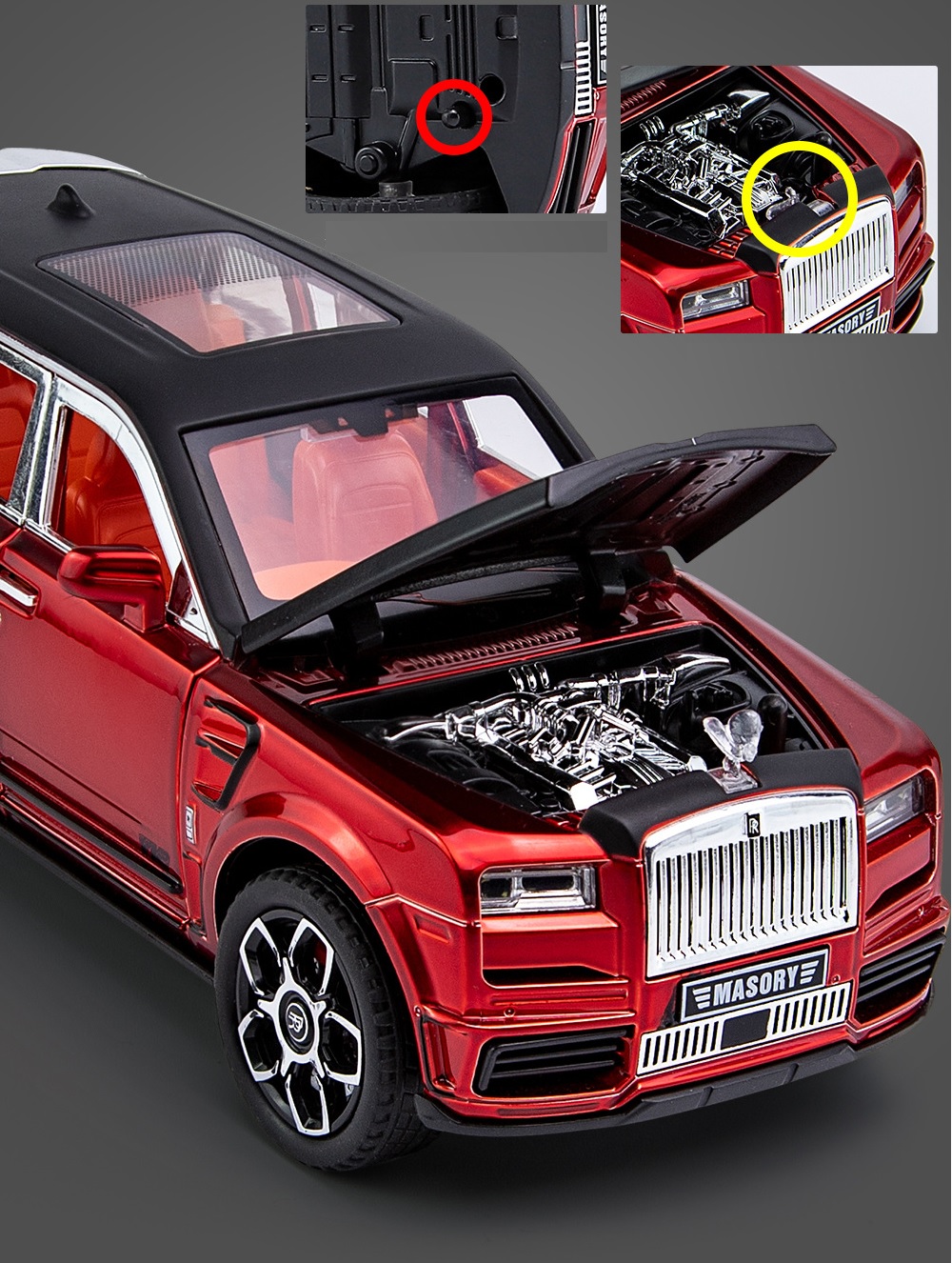 Модель металлическая Rolls Roys Cullinan Mansory мультифункциональная 1:24 (B2408)