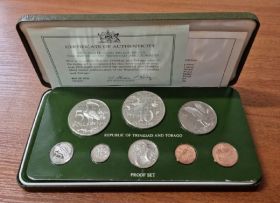 Тринидад и Тобаго Набор 8 монет 1976 год Proof