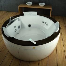 Гидромассажная круглая ванна Jacuzzi Nova Stone встраиваемая или отдельностоящая 180x180 ФОТО