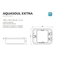 Гидромассажная ванна Jacuzzi Aquasoul Extra 190x150 схема 2