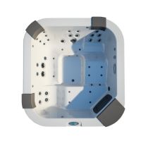 Спа бассейн Jacuzzi Santorini Pro Sound 230х215 схема 1