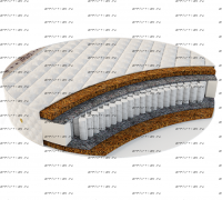 Матрас круглый Hard 3 TFK ДМ