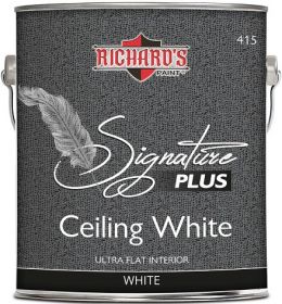 Краска для Потолков Richards Paint 415 Signature Ceiling 0,946л Белая, Матовая / Ричардс.