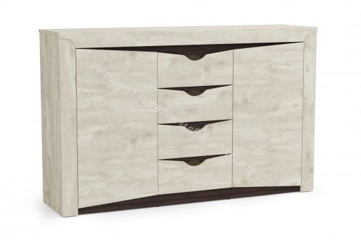 Тумба 33.19 Лючия, Бетон пайн белый/Венге