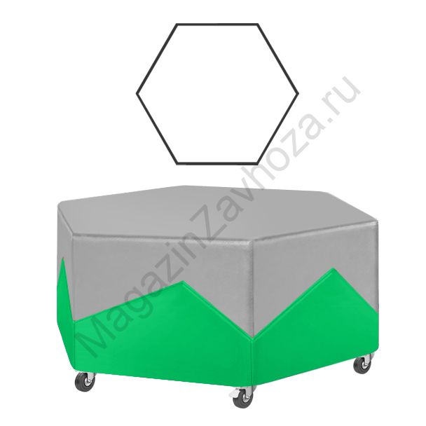 БАНКЕТКА 43 ШЕСТИУГОЛЬНИК (1100) ШКОЛА