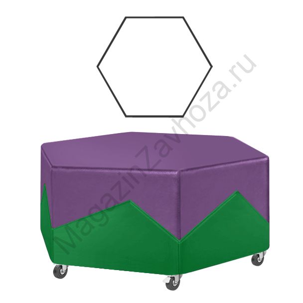 БАНКЕТКА 43 ШЕСТИУГОЛЬНИК (1100) ОФИС