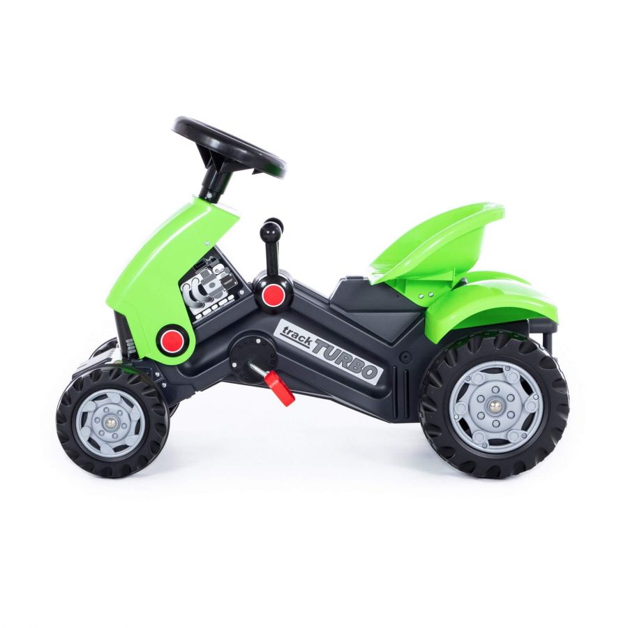 Каталка-трактор с педалями "Turbo-2" (зелёная)