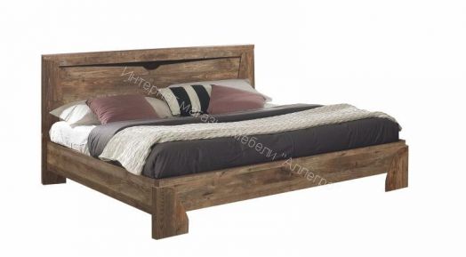 Кровать 33.09 - 02 Лючия с ортопедическим осн. (1600), Кейптаун/Венге