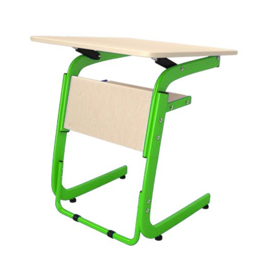 АТЛАНТ-ПРЕМИУМ Стол регулируемый 1-местный (Зелёный металлокаркас)