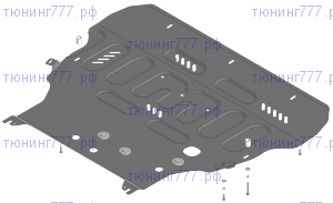 Защита картера двигателя и КПП для Geely Monjaro