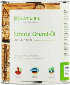 Защитное Грунт-Масло Gnature 870 Schutz Grund-OL 2.5л для Наружных Деревянных Фасадов.