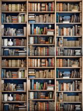 Фон стена "Library wall 6"