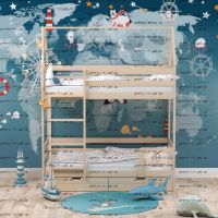 Двухъярусная кровать домик ХОУМ 2 Fairy Tail массив березы