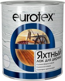 Лак Яхтный Eurotex 10л Алкидно-Уретановый Глянцевый для Внутренних и Наружных Работ / Евротекс