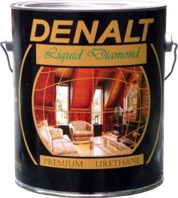 Лак Паркетный Denalt Liquid Diamond 3.78л Уретановый, Полугянцевый 710 для Внутренних и Наружных Работ / Деналт Жидкий Алмаз.