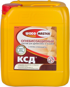 Огнебиозащита Woodmaster КСД 2-я группа 10кг для Древесины и Тканей / Вудмастер КСД