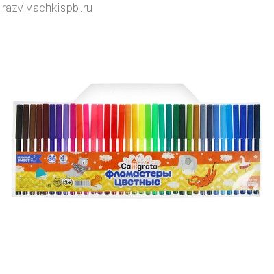 Фломастеры 36 цветов.