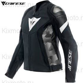 Мотокуртка кожаная женская Dainese Avro 5, Черно-белая